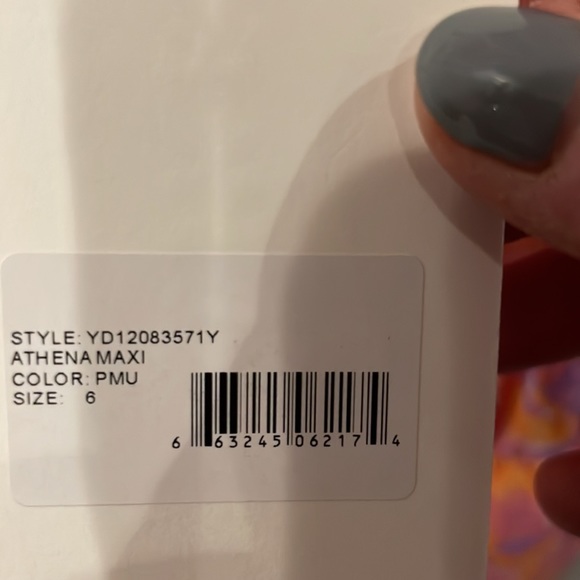 Brand new Likely Athena Maxi Dress Pink multi. - Picture 5 of 6